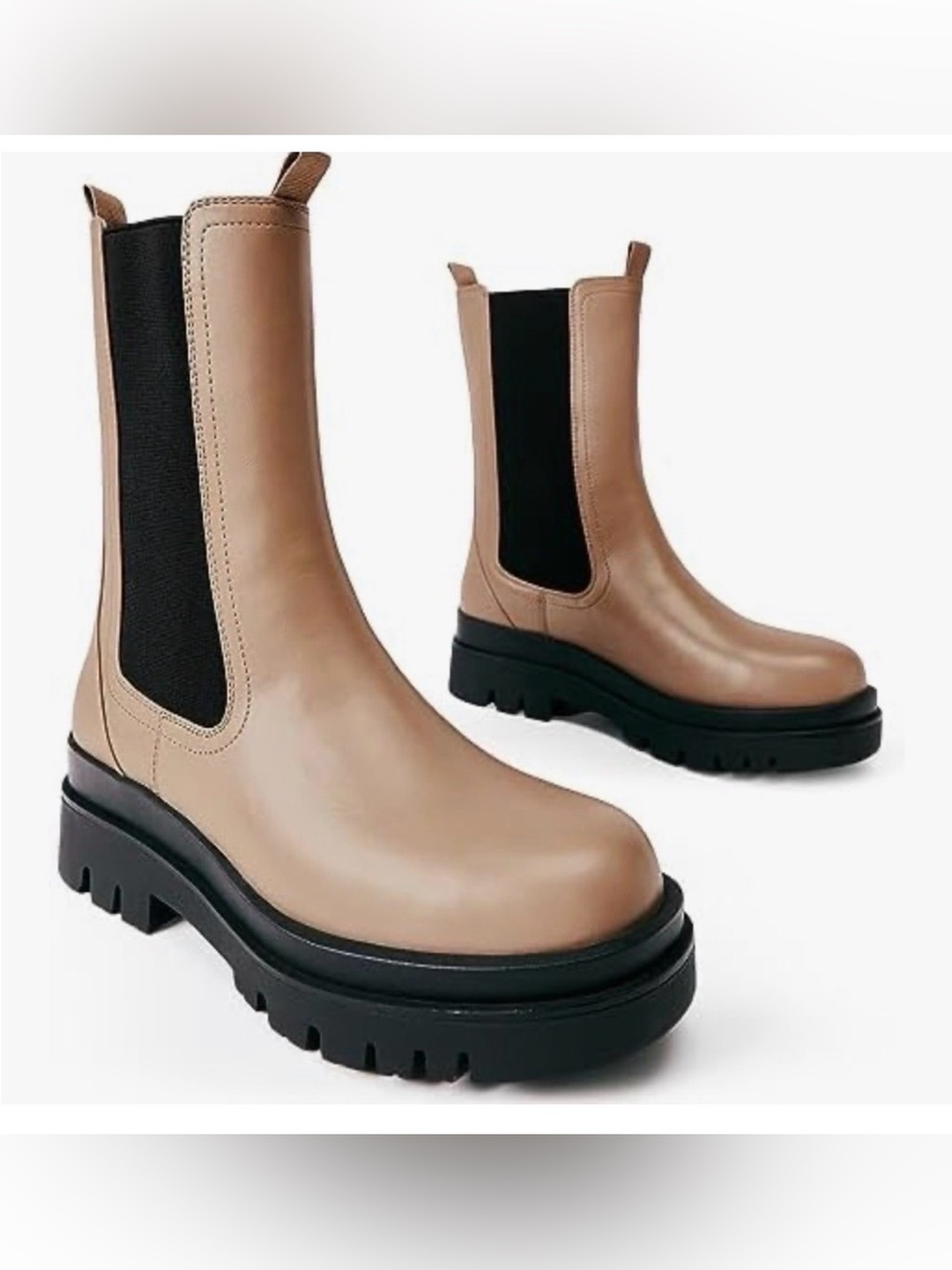 JustFab Candide Chelsea platform Boots booties